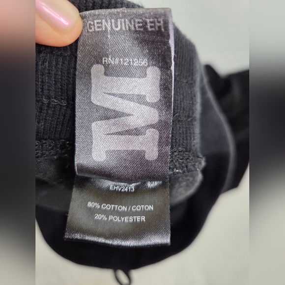 Ed Hardy Size M Luxurious BlackVelvet Sweat Pants - Picture 9 of 13